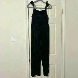 Cat & Jack Child Black Crushed Velvet Jumper